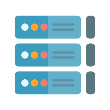 depolama Düz Işık Vektörü Simgesi Tasarımı