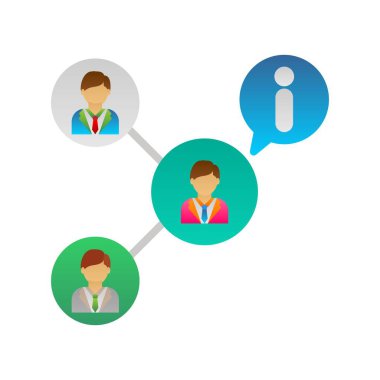 Ağ Düzey Gradyan Vektör Simgesi Tasarımı