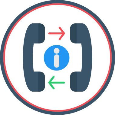 Konuşma Düz Çember Vektör Simgesi Tasarımı