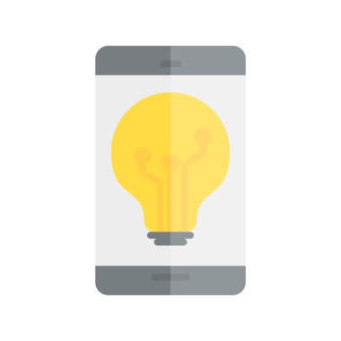 Teknoloji Düz Işık Vektörü Simgesi Tasarımı