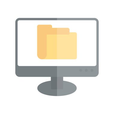 Veri Koruyucusu Düz Işık Vektörü Simgesi Tasarımı