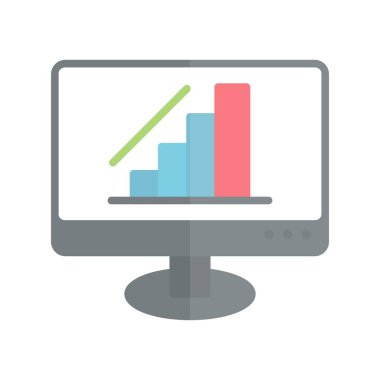 Büyüme Düz Işık Vektörü Simgesi Tasarımı