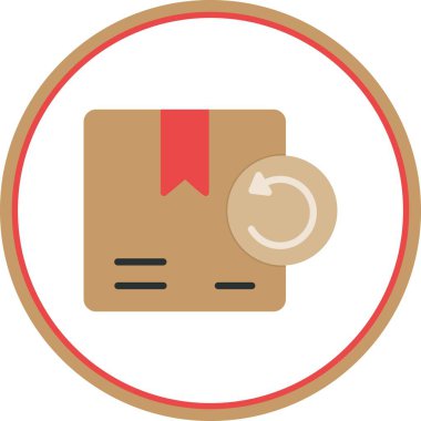 Düz Çember Vektör Simgesi Tasarımı 'nı Döndür