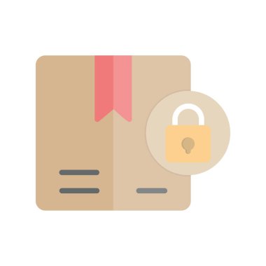 Düz Işık Vektörü Simgesi Tasarımı 'nı Kilitle