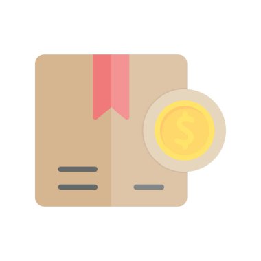 Dolar Düz Işık Vektörü Simgesi Desig