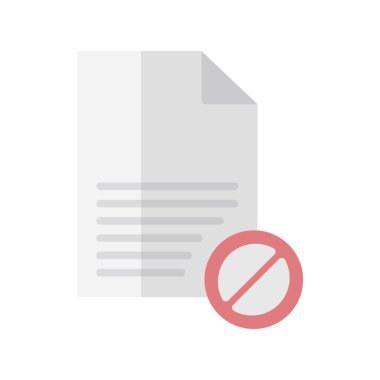 Reddedilmiş Düz Işık Vektörü Simgesi Tasarımı