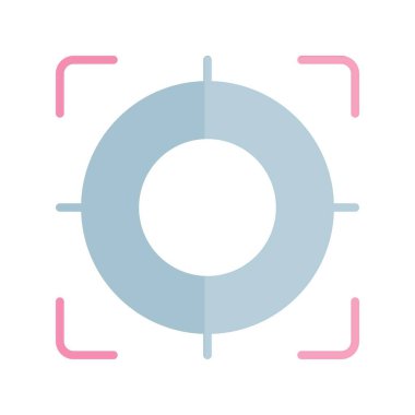 Düz Işık Vektörü Simgesi Desig 'e Odaklan