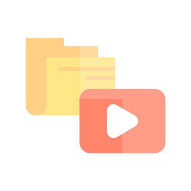 Dizin Dosyası Düz Işık Vektörü Simgesi Tasarımı