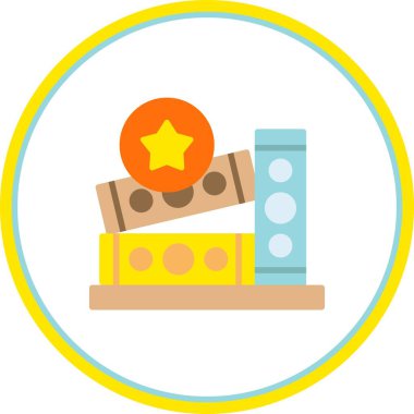 Favori Düz Çember Vektör Simgesi Tasarımı