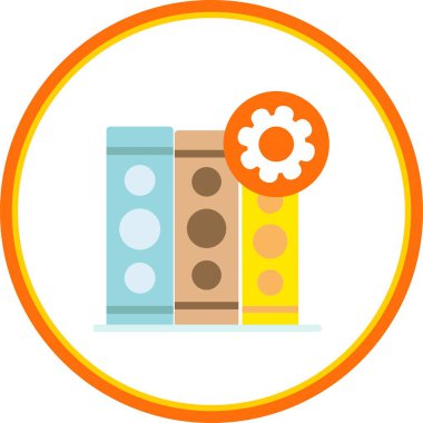  Mekanik Düz Çember Vektör Simgesi Tasarımı