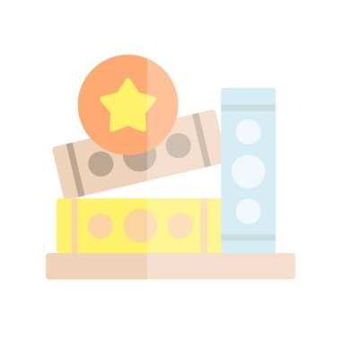 Favori Düz Işık Vektörü Simgesi Tasarımı