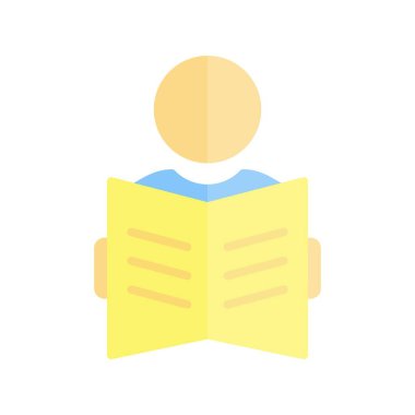 Düz Işık Vektörü Simgesi Tasarımı Okunuyor