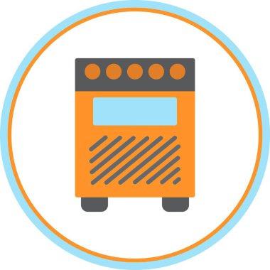 Yükseltici Düz Çember Vektör Simgesi Tasarımı