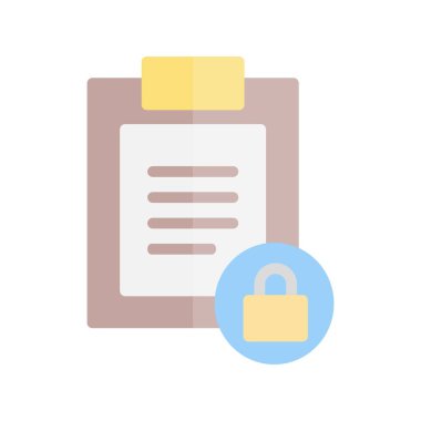 Düz Işık Vektörü Simgesi Tasarımı 'nı Kilitle