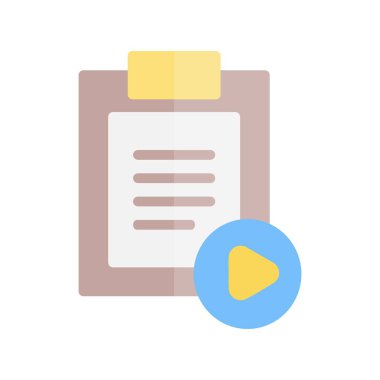 Düz Işık Vektörü Simgesi Tasarımı Oynat 