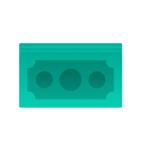 Geld Flat Gradient Vector Icon Desig — Stockvektor