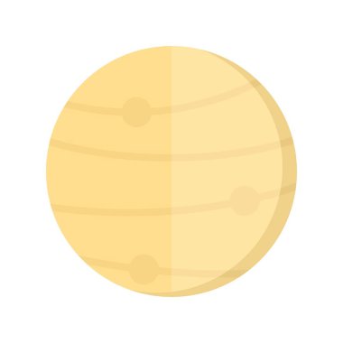 Venüs Düz Işık Vektörü Simge Tasarımı