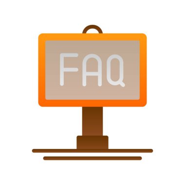 İmza Tablosu Düz Gradyan Vektör Simgesi Tasarımı