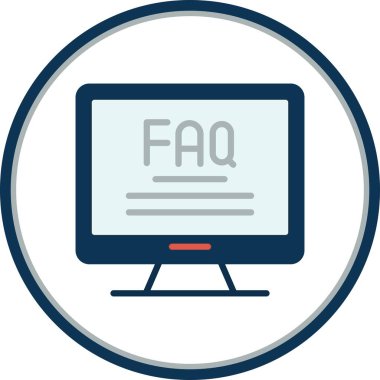 Düz Çember Vektör Simgesi Tasarımı Destekle