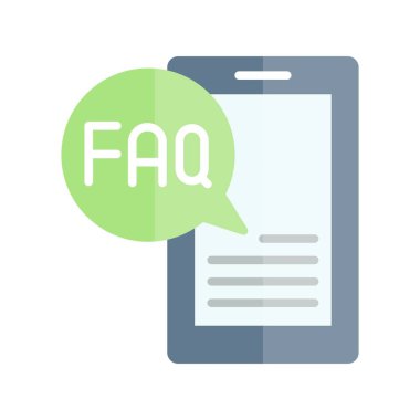 Akıllı Telefon Düz Işık Vektörü Simgesi Tasarımı