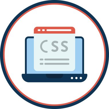 Çevrimiçi Belge Düz Çember Vektör Simgesi Tasarımı