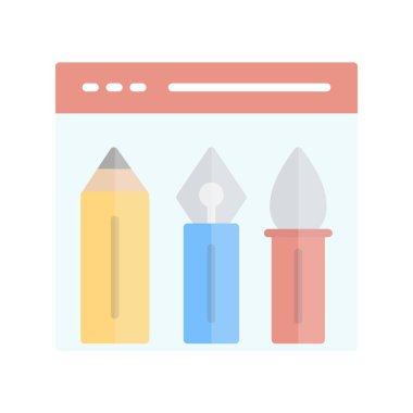 Araçlar Düz Işık Vektör Simgesi Tasarımı