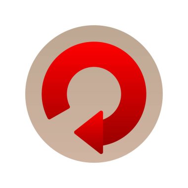 Ok Düz Gradyan Vektör Simgesi Tasarımı