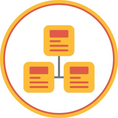 Infographic Düz Çember Vektör Simgesi Tasarımı