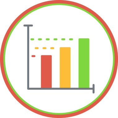Grafik Düz Çember Vektör Simgesi Tasarımı