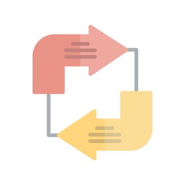 Diyagram Düz Işık Vektörü Simgesi Tasarımı