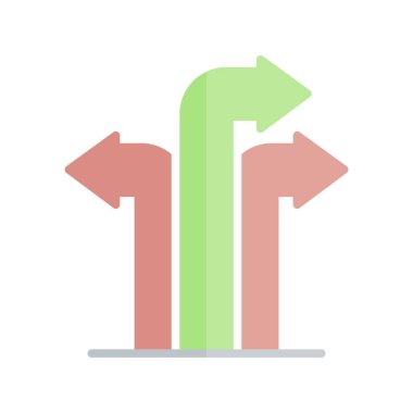 Oklar Düz Işık Vektörü Simgesi Tasarımı