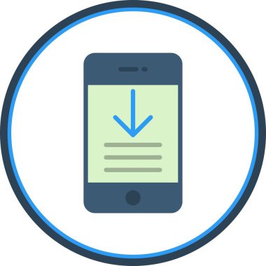 Düz Çember Vektör Simgesi Tasarımı İndir