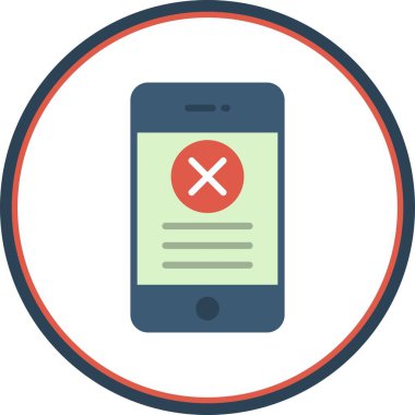 Düz Çember Vektör Simgesi Tasarımı Kapat