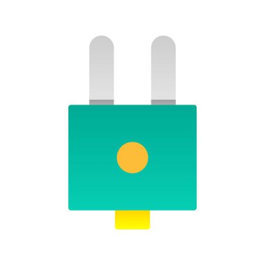 Flug Düz Gradyan Vektör Simgesi Tasarımı