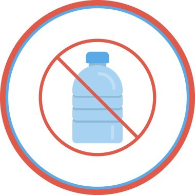 İçecek Düz Çember Vektör Simgesi Tasarımı Yok