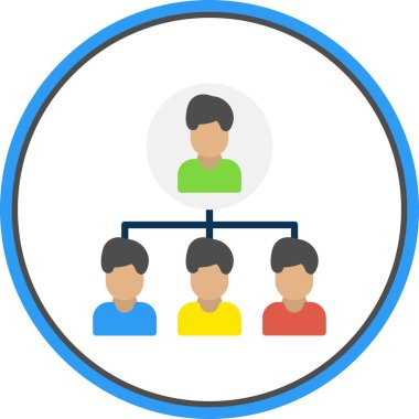 Düzen Düzey Çember Vektör Simgesi Tasarımı