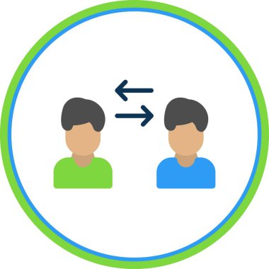 Düz Çember Vektör Simgesi Tasarımı Aktar