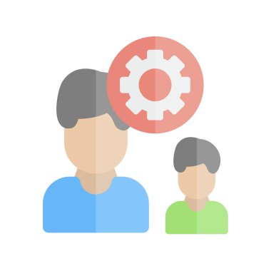  Yönetim Düz Işık Vektörü Simgesi Tasarımı