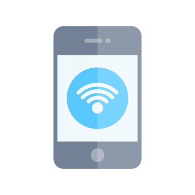  Mobil Düz Işık Vektörü Simgesi Tasarımı