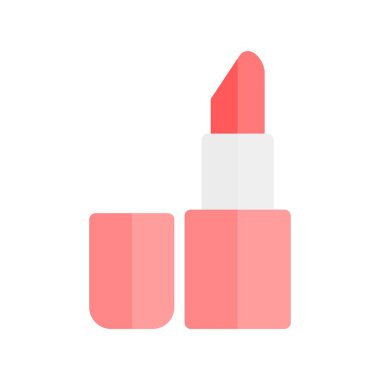 Llipstick Düz Işık Vektörü Simgesi Tasarımı