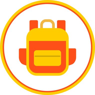 Torba Düz Çember Vektör Simgesi Tasarımı