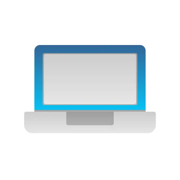 Laptop Flat Gradient Vector Icon Desig — Stockvektor