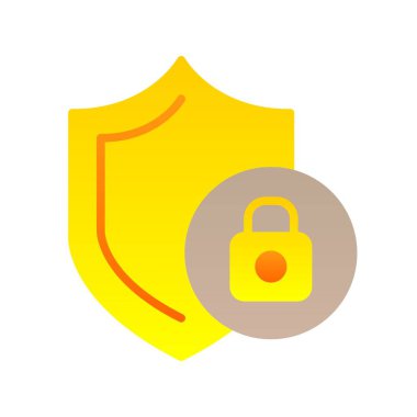 Düz Gradyan Vektör Simgesi Tasarımı Koruması