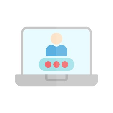 Parola Düz Işık Vektörü Simgesi Tasarımı