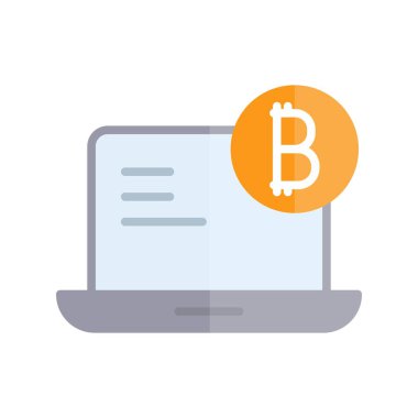 Dizüstü bilgisayar Düz Işık Vektörü Simgesi Tasarımı