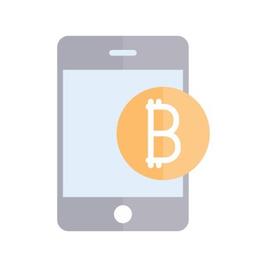 Mobil Düz Işık Vektörü Simgesi Tasarımı