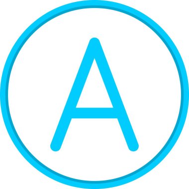 Düz Çember Vektör Simgesi Tasarımı