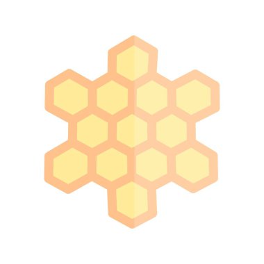 Bal peteği Düz Işık Vektörü Simgesi Tasarımı