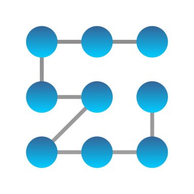  Desen Düz Gradyan Vektör Simgesi Tasarımı