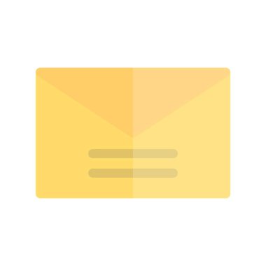 Zarf Düz Işık Vektörü Simgesi Tasarımı